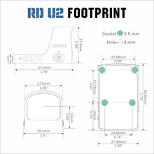 Load image into Gallery viewer, ohhunt® RD U2 3 MOA Micro Shake Awake Red Dot Sight